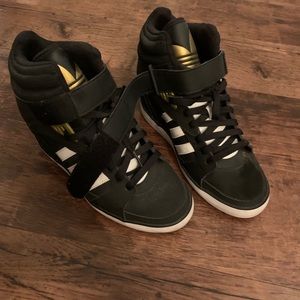 Adidas High Top with a Built in Heel